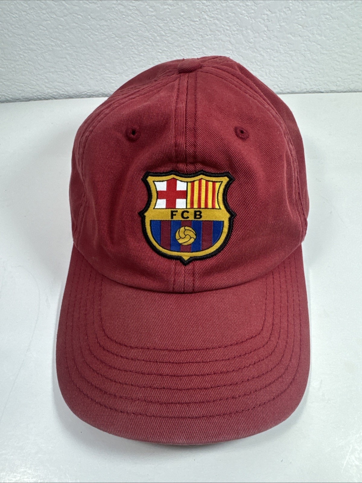 Rare Vintage Fcb Barcelona Mens Adjustable Strapback Hat "Fcbarcelona"